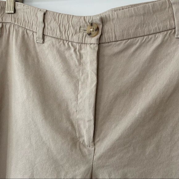 J. Jill Linen Stretch Beige Crop Pant w Pockets/ Linen Rayon Spandex size 10 - Picture 8 of 8